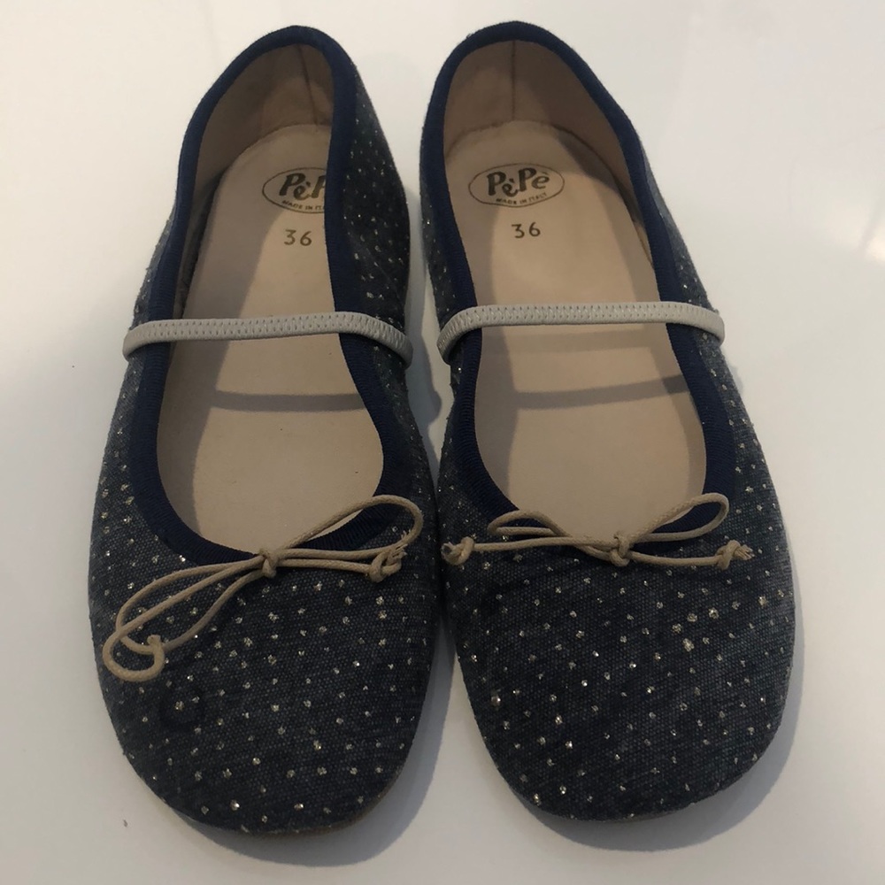 Pepe Girls Soft Sole Ballet Flats Size 36 (4/ 4.5)